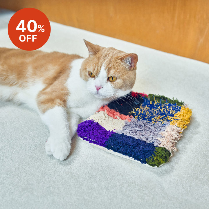 珍しいスクエア型のキャットピロー