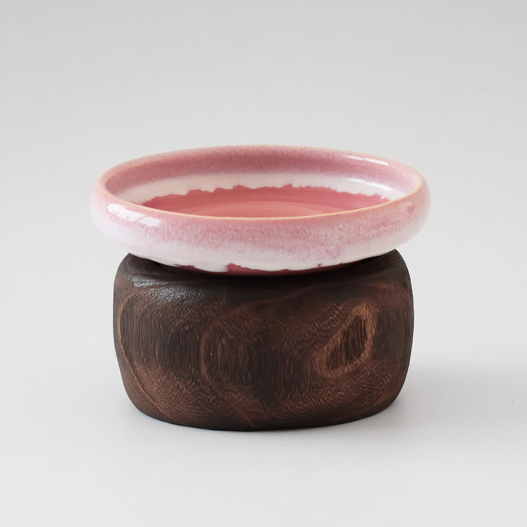 金沢桐鉢とごはんのうつわ (桃・うずら) – iamacatjp