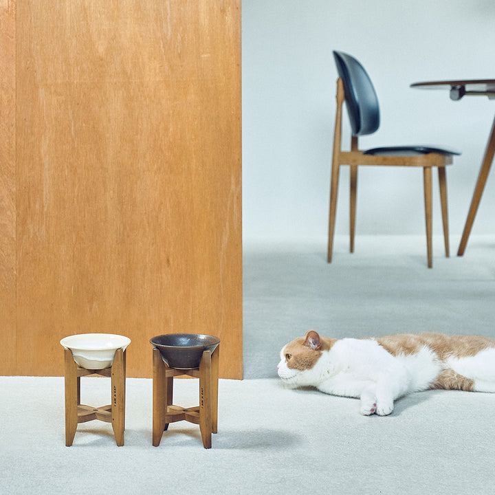 金沢のごはんのうつわとヴィンテージ糸巻き（白鳳）