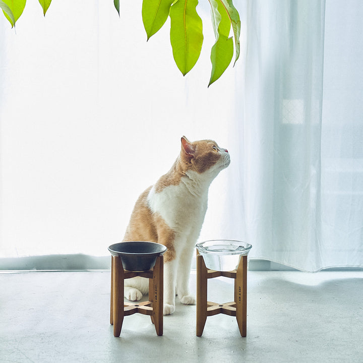 金沢のごはんのうつわとヴィンテージ糸巻き（黒瀬戸）